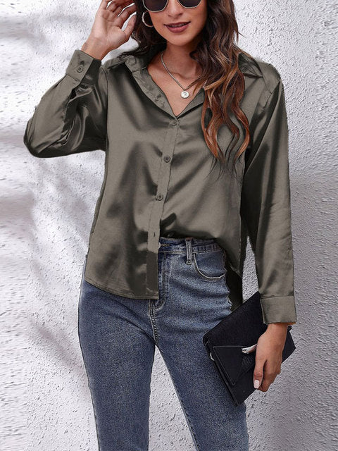 Karen | Elegante Langärmelige Bluse für Frauen