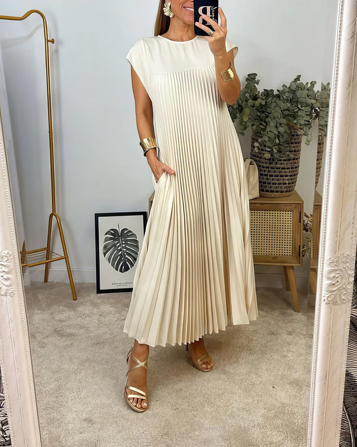Genevieve | Ärmelloses Plisseekleid mit Bequemer Passform | Elegantes Design für Vielseitige Anlässe