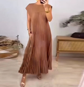 Genevieve | Ärmelloses Plisseekleid mit Bequemer Passform | Elegantes Design für Vielseitige Anlässe