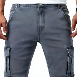 Kron™ Cargo-Hosen für Herren – elastische Arbeitshosen mit vielen Taschen