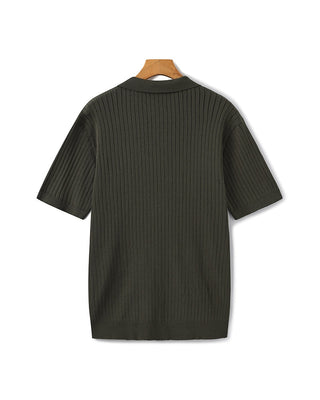 Herren Ripp-Polo-Shirt | Kurzarm