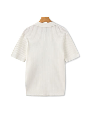Herren Ripp-Polo-Shirt | Kurzarm
