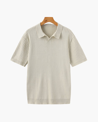 Herren Ripp-Polo-Shirt | Kurzarm