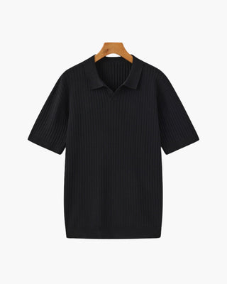 Herren Ripp-Polo-Shirt | Kurzarm