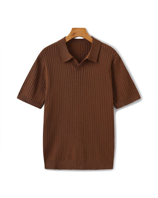 Herren Ripp-Polo-Shirt | Kurzarm