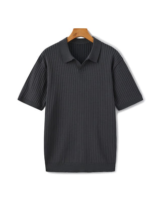 Herren Ripp-Polo-Shirt | Kurzarm