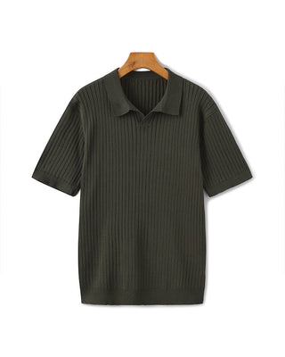 Herren Ripp-Polo-Shirt | Kurzarm