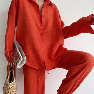 Lisa| Stylisches Blusen- und Hosen-Set
