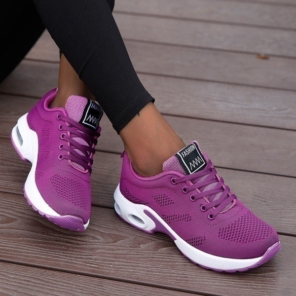 Sneaker Damen – Bequeme Sportschuhe mit Dämpfender Sohle | Damen Sneaker Leicht &amp; Komfortabel