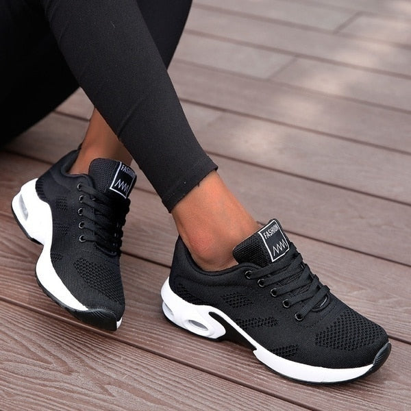 Sneaker Damen – Bequeme Sportschuhe mit Dämpfender Sohle | Damen Sneaker Leicht &amp; Komfortabel