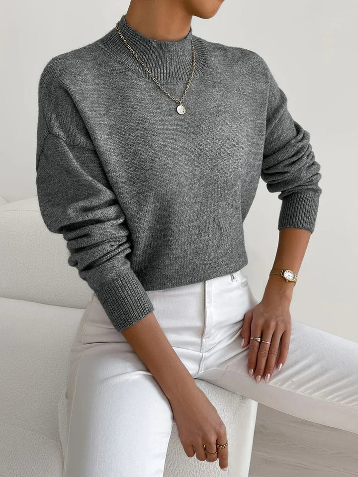 Harper | Weicher Stehkragenpullover
