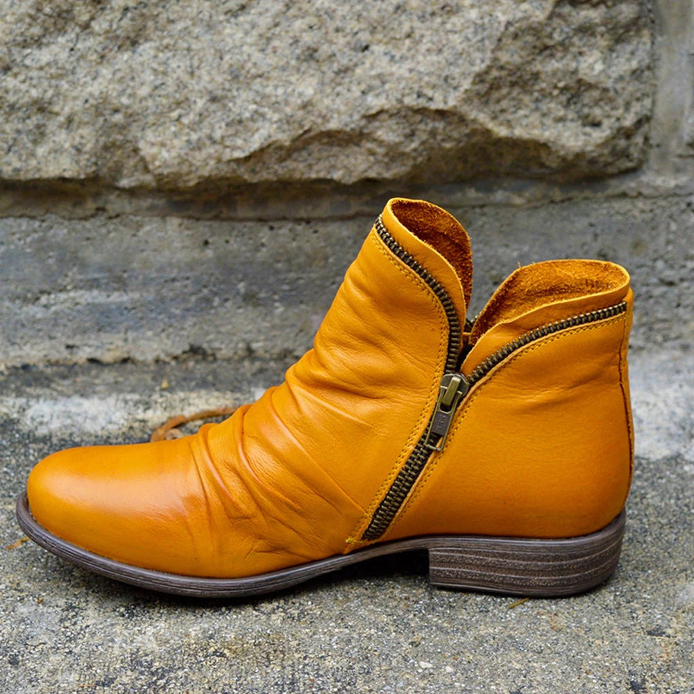 Victoria | Lederstiefel mit Reißverschluss