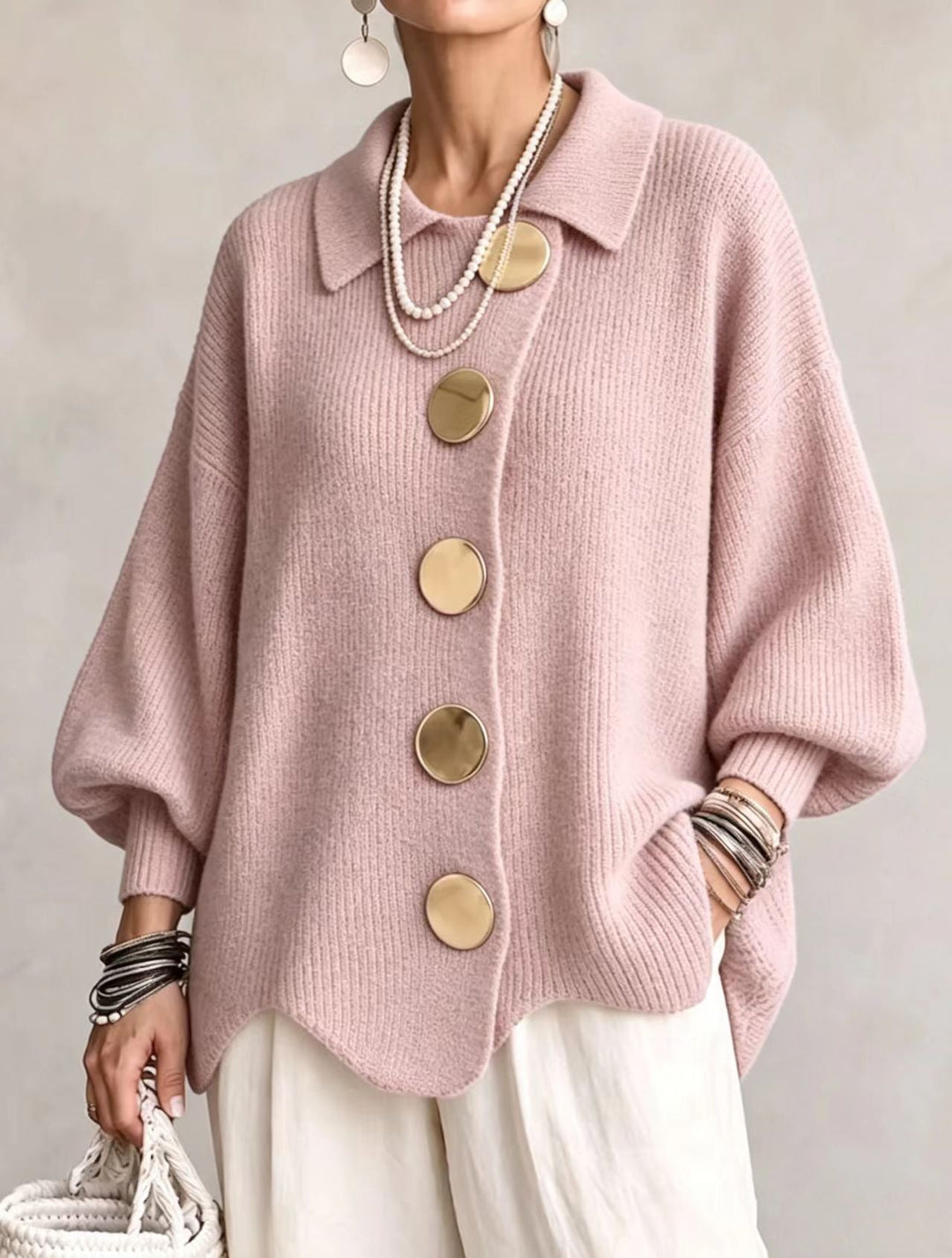 Victoire | Übergroßer Kragen-Cardigan