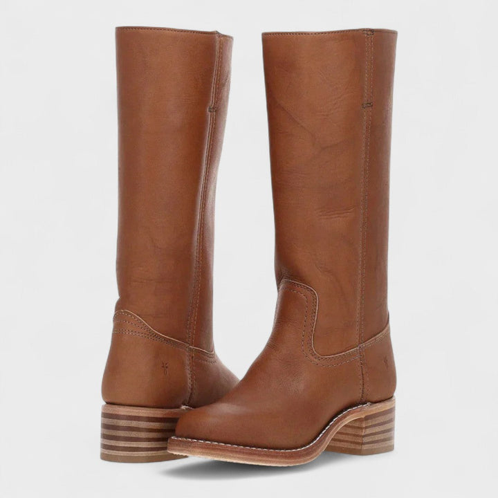 Aria | Damen gepolsterte Slip-On klassische Cowboy-Stiefel