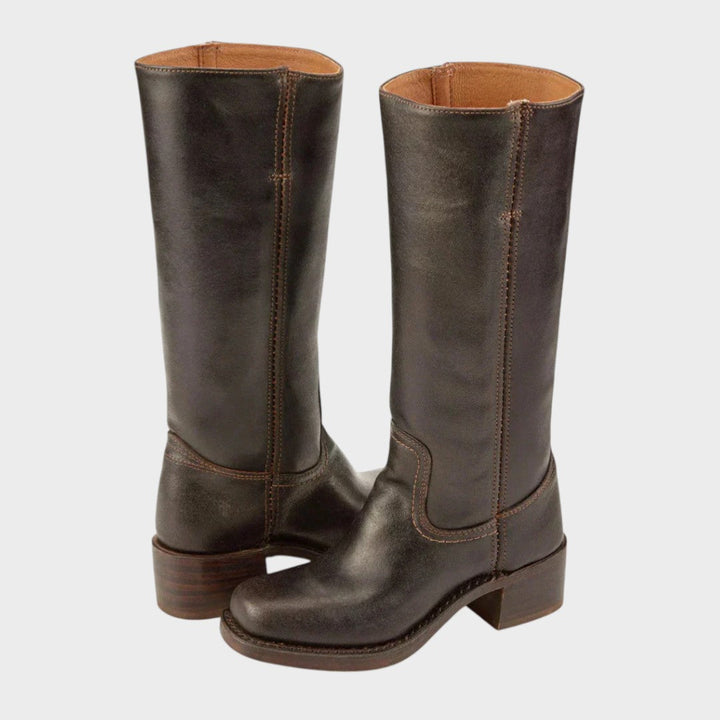 Aria | Damen gepolsterte Slip-On klassische Cowboy-Stiefel