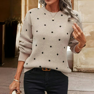 Ringelblume | Gemütlicher Pünktchen Strickpullover