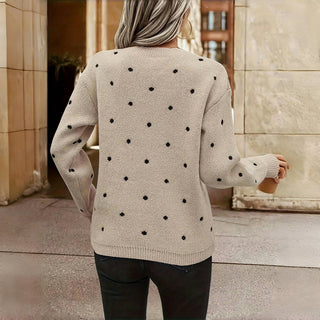 Ringelblume | Gemütlicher Pünktchen Strickpullover
