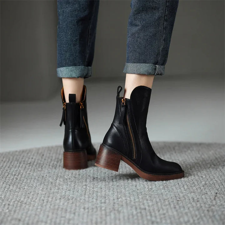 Gloria | Leder Stiefeletten