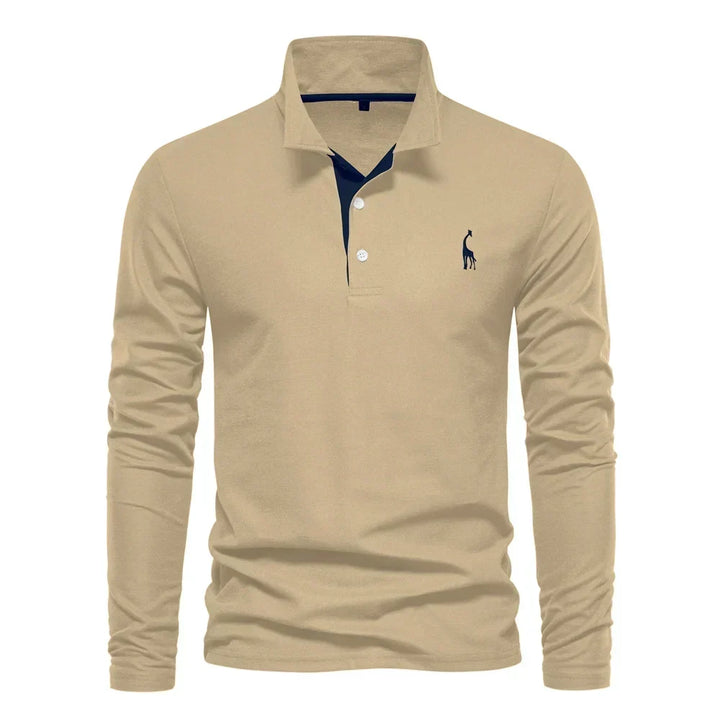 Kron | Luxuriöses Poloshirt mit langen Ärmeln