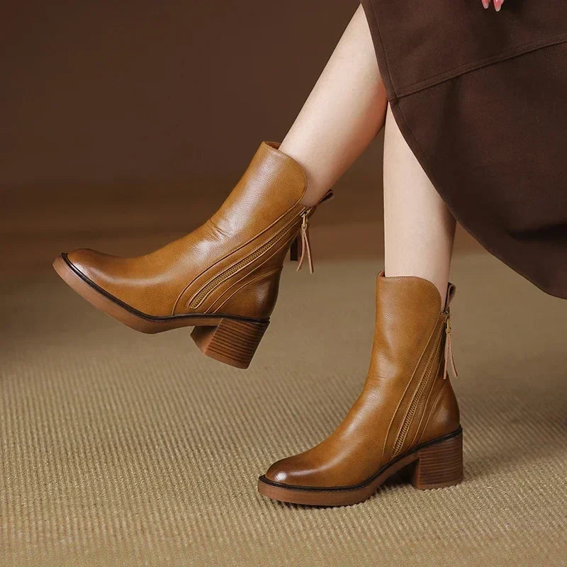 Gloria | Leder Stiefeletten
