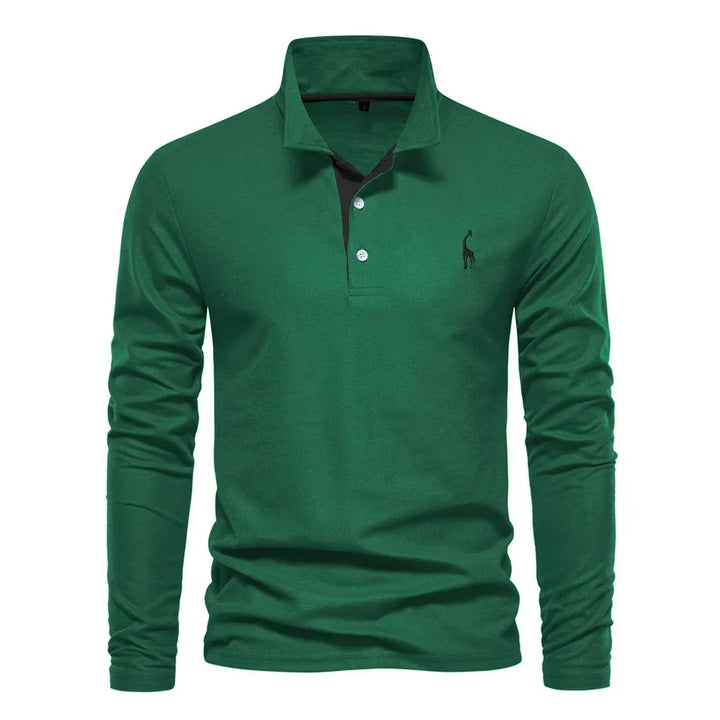 Kron | Luxuriöses Poloshirt mit langen Ärmeln