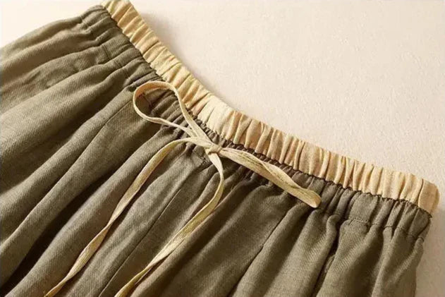 Damen Stoffhose Relaxed Fit Freizeit Sommer