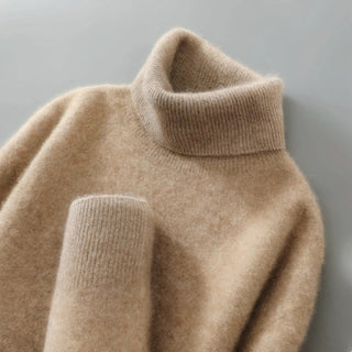 Eleganter Rollkragenpullover aus Wolle