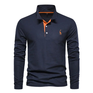Kron | Luxuriöses Poloshirt mit langen Ärmeln