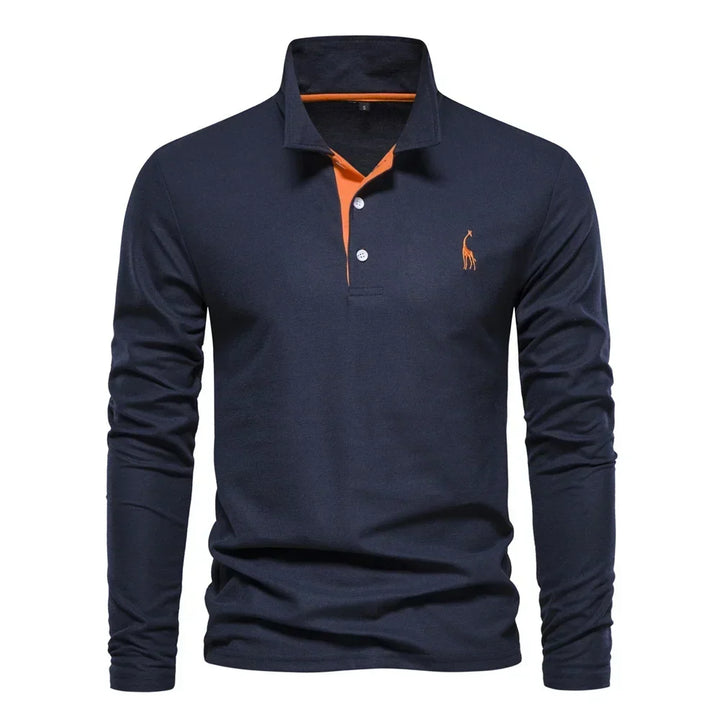 Kron | Luxuriöses Poloshirt mit langen Ärmeln