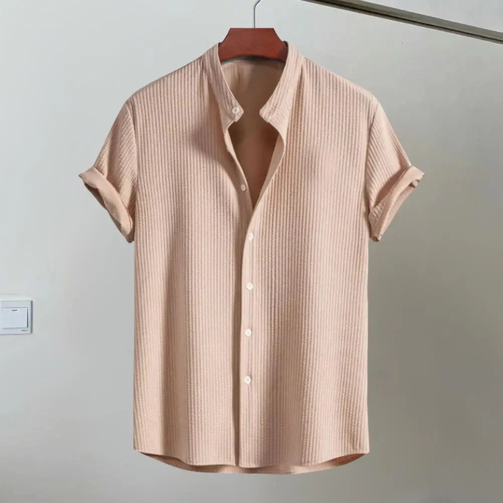 Herren Kurzarm Freizeitshirt | Strukturiert