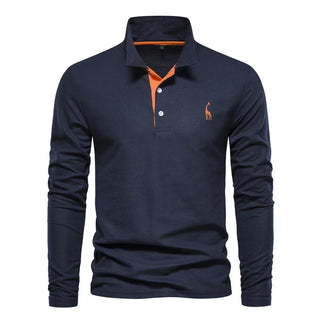 Kron | Luxuriöses Poloshirt mit langen Ärmeln