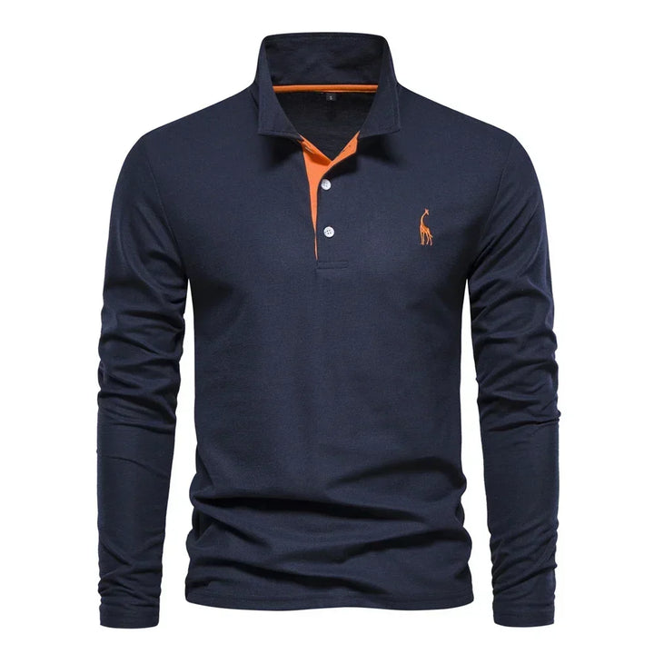 Kron | Luxuriöses Poloshirt mit langen Ärmeln