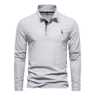 Kron | Luxuriöses Poloshirt mit langen Ärmeln