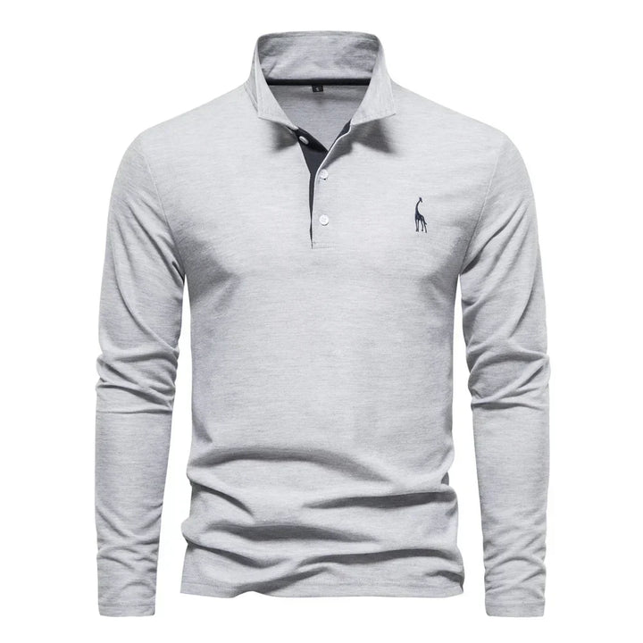 Kron | Luxuriöses Poloshirt mit langen Ärmeln