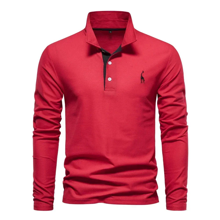Kron | Luxuriöses Poloshirt mit langen Ärmeln