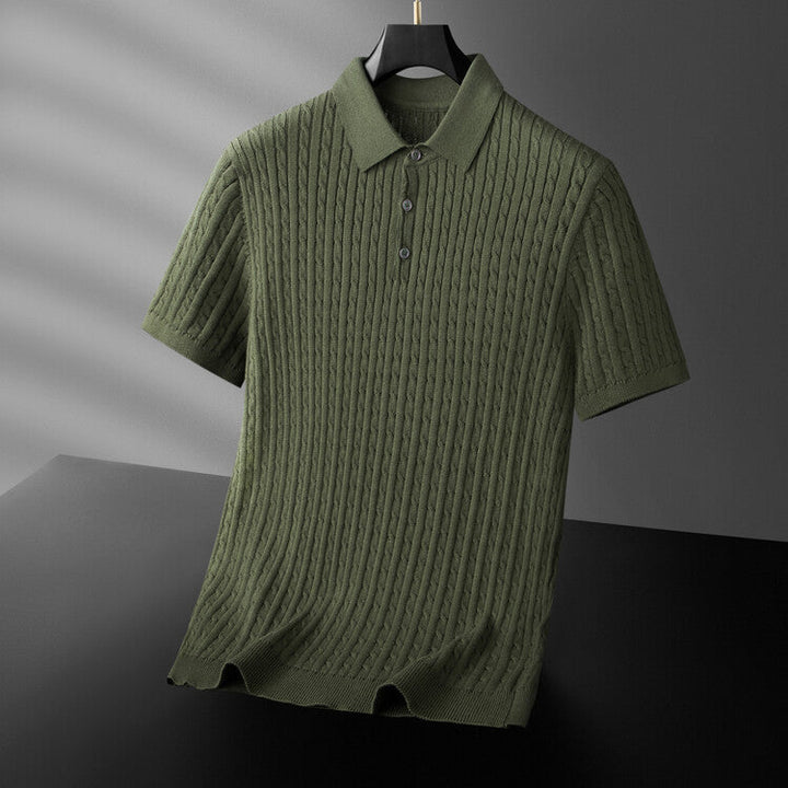 Kron | Elegantes, geripptes Polohemd