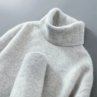 Eleganter Rollkragenpullover aus Wolle