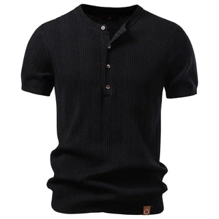 Kron | Geripptes Henley-Polo