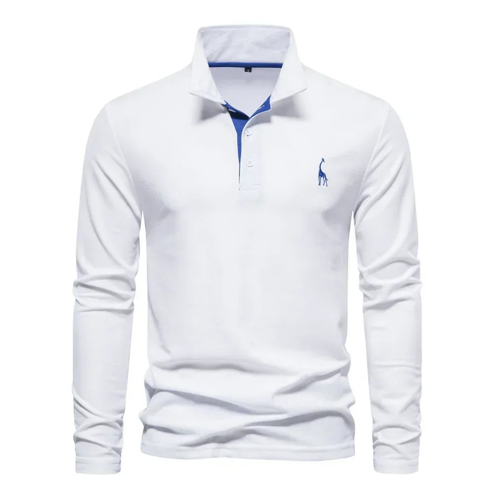 Kron | Luxuriöses Poloshirt mit langen Ärmeln