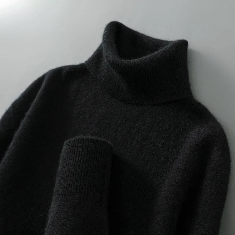 Eleganter Rollkragenpullover aus Wolle