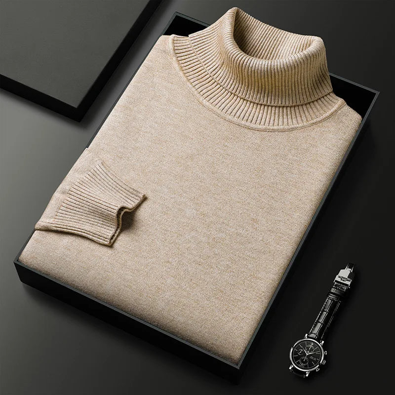 Eleganter Herren-Rollkragenpullover