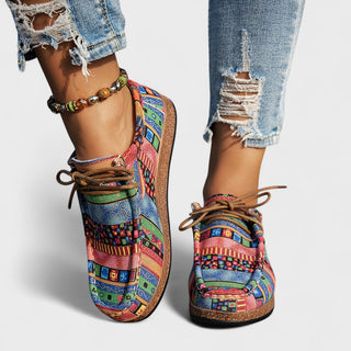 Damen Sneakers Regular Fit Freizeit Mehrfarbig Komfortabel