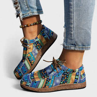 Damen Sneakers Regular Fit Freizeit Mehrfarbig Komfortabel