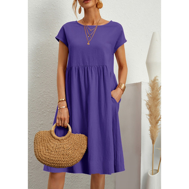 Sommerkleid für Damen, Midi-Länge | Lässig