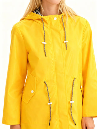 Wetterfester Trenchcoat mit Kapuze I Übergangsjacke