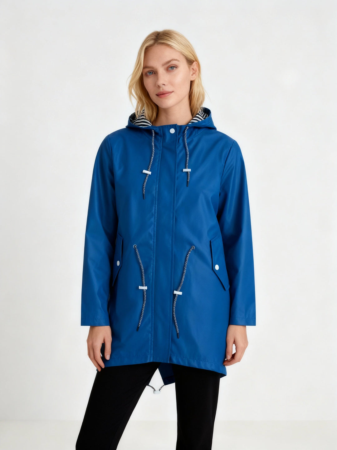 Wetterfester Trenchcoat mit Kapuze I Übergangsjacke