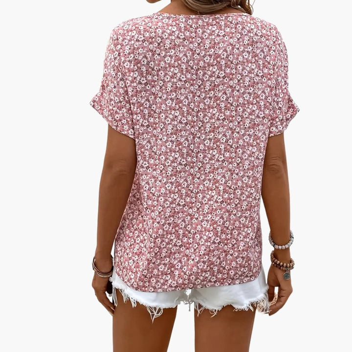 Damen Bluse Bedruckt Lockere Passform Lange Ärmel Freizeit