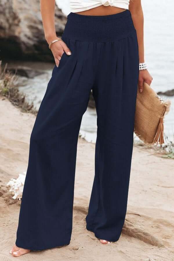 Weite Breite Stoffhose Damen Locker Casual Frühling &amp; Sommer
