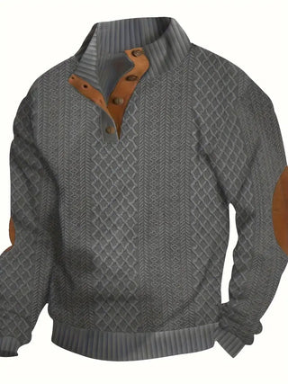 Eleganter Knopf-Pullover