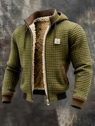 Lars | Gesteppte Winterweste mit Teddy-Fleece und Waffelstruktur